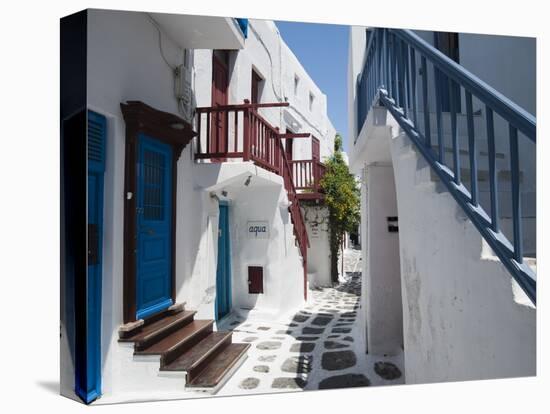 Mykonos Town, Chora, Mykonos, Cyclades, Greek Islands, Greece, Europe-Sergio Pitamitz-Stretched Canvas