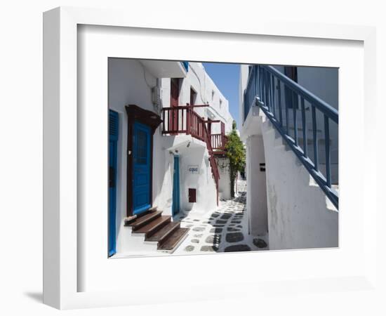 Mykonos Town, Chora, Mykonos, Cyclades, Greek Islands, Greece, Europe-Sergio Pitamitz-Framed Photographic Print