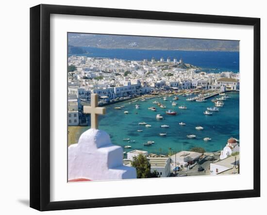 Mykonos Town, Mykonos, Greece-Fraser Hall-Framed Premium Photographic Print