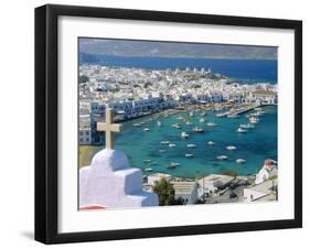 Mykonos Town, Mykonos, Greece-Fraser Hall-Framed Photographic Print