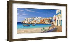 Mykonos-Adriano Galasso-Framed Art Print