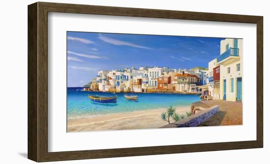 Mykonos-Adriano Galasso-Framed Art Print