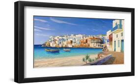 Mykonos-Adriano Galasso-Framed Art Print