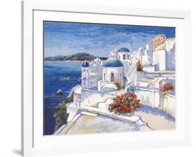 Mykonos-Luigi Florio-Framed Art Print