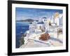 Mykonos-Luigi Florio-Framed Art Print