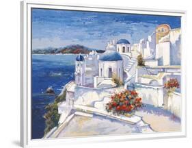 Mykonos-Luigi Florio-Framed Art Print