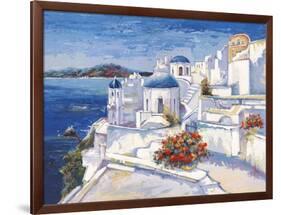 Mykonos-Luigi Florio-Framed Art Print