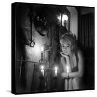 Mylène Demongeot by Candlelight, October 1965-DR-Stretched Canvas