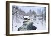 Myllykoski Rapids and Old Mill in Juuma, Oulankajoki National Park, Kuusamo, Finland-Peter Adams-Framed Photographic Print