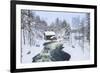 Myllykoski Rapids and Old Mill in Juuma, Oulankajoki National Park, Kuusamo, Finland-Peter Adams-Framed Photographic Print