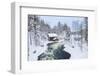 Myllykoski Rapids and Old Mill in Juuma, Oulankajoki National Park, Kuusamo, Finland-Peter Adams-Framed Photographic Print