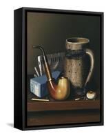 Mynheer's Lunch-William Michael Harnett-Framed Stretched Canvas