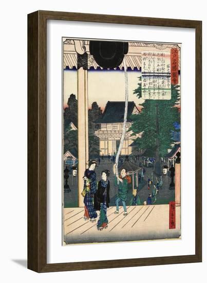 Myohoji Temple, Horinouchi, November 1862-null-Framed Giclee Print