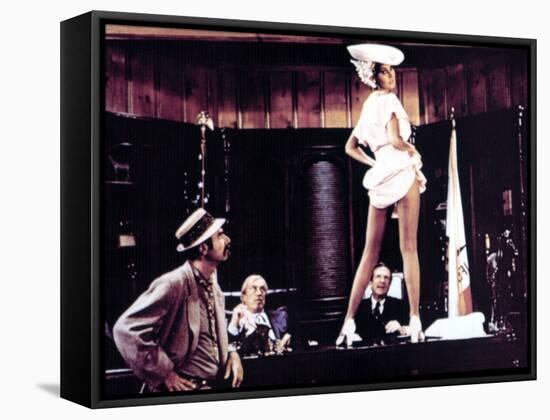 Myra Breckinridge, Roger C. Carmel, John Huston, Raquel Welch, Robert P. Lieb, 1970-null-Framed Stretched Canvas