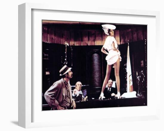 Myra Breckinridge, Roger C. Carmel, John Huston, Raquel Welch, Robert P. Lieb, 1970-null-Framed Photo