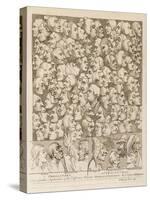 Myriad of Faces Looking in Different Directions: Characters and Caricatures-William Hogarth-Stretched Canvas