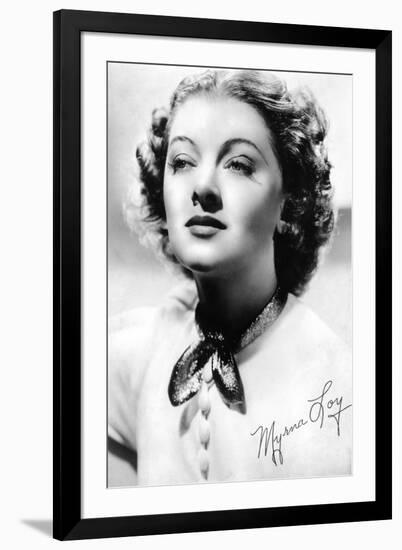 Myrna Loy (1905-199), American Actress, C1930S-C1940S-null-Framed Giclee Print