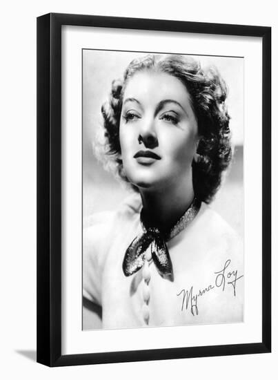 Myrna Loy (1905-199), American Actress, C1930S-C1940S-null-Framed Giclee Print