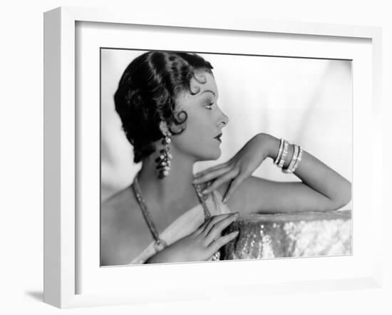 Myrna Loy, c.1931-null-Framed Photo