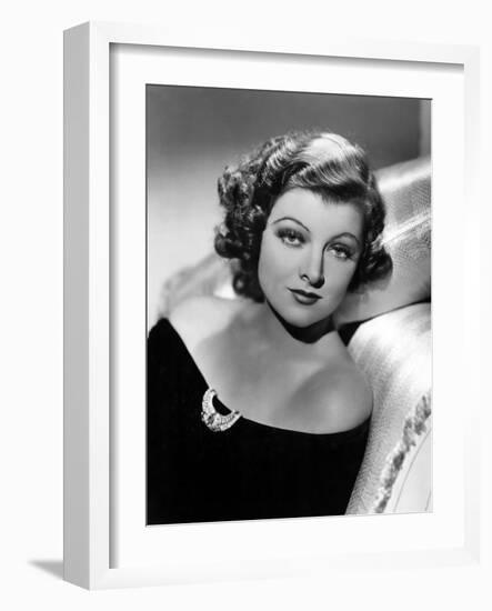 Myrna Loy, December 21, 1935-Clarence Sinclair Bull-Framed Photo