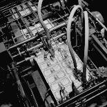 Bed Press Machine That Makes Paper Money.Chase Bank Collection of Moneys of the World-Myron Davis-Photographic Print