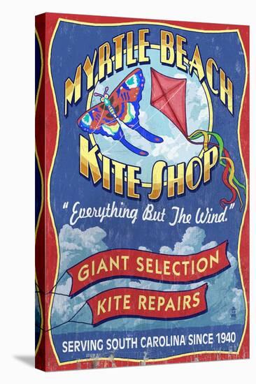 Myrtle Beach, South Carolina - Kite Shop-Lantern Press-Stretched Canvas