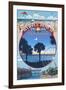 Myrtle Beach, South Carolina - Montage-Lantern Press-Framed Art Print