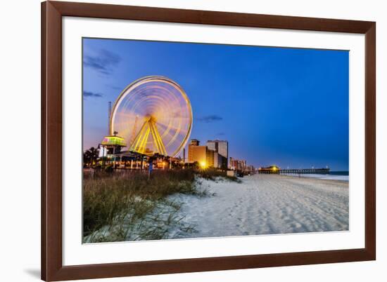 Myrtle Beach, South Carolina, USA City Skyline-Rob Hainer-Framed Photographic Print