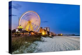 Myrtle Beach, South Carolina, USA City Skyline-Rob Hainer-Stretched Canvas