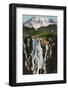 'Myrtle Falls and Mount Rainier', c1916-Asahel Curtis-Framed Photographic Print