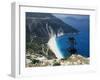 Myrtos Bay and Beach, Kefalonia, Ionian Islands, Greek Islands, Greece-Michael Short-Framed Photographic Print