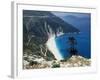 Myrtos Bay and Beach, Kefalonia, Ionian Islands, Greek Islands, Greece-Michael Short-Framed Photographic Print