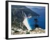 Myrtos Bay and Beach, Kefalonia, Ionian Islands, Greek Islands, Greece-Michael Short-Framed Photographic Print