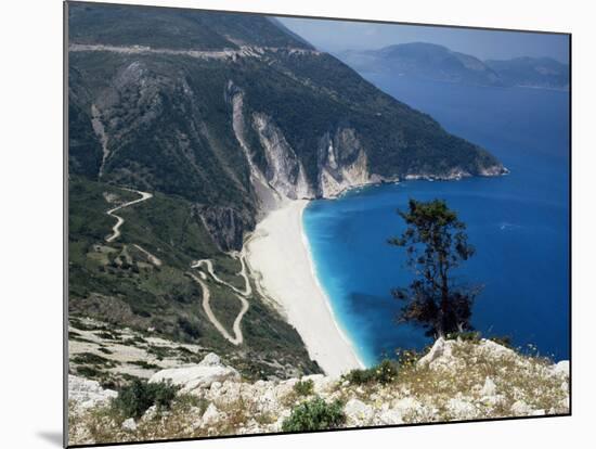 Myrtos Bay and Beach, Kefalonia, Ionian Islands, Greek Islands, Greece-Michael Short-Mounted Photographic Print
