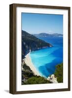 Myrtos Beach, Cephalonia, Ionian Islands, Greek Islands, Greece, Europe-Tuul-Framed Photographic Print