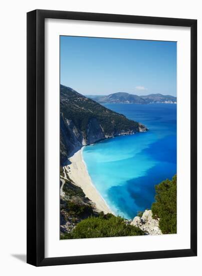 Myrtos Beach, Cephalonia, Ionian Islands, Greek Islands, Greece, Europe-Tuul-Framed Photographic Print