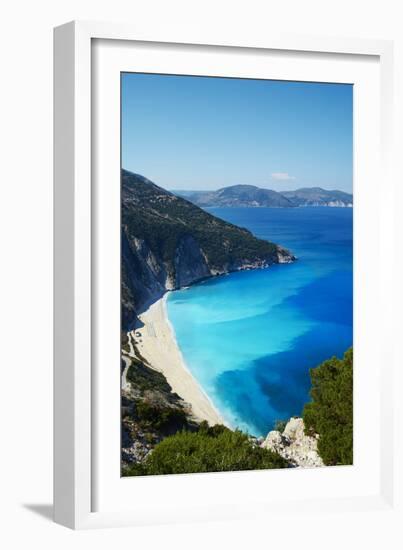 Myrtos Beach, Cephalonia, Ionian Islands, Greek Islands, Greece, Europe-Tuul-Framed Photographic Print