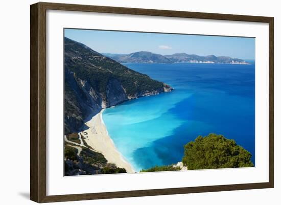 Myrtos Beach, Cephalonia, Ionian Islands, Greek Islands, Greece, Europe-Tuul-Framed Photographic Print