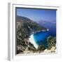Myrtos Beach, North-West Coast, Kefalonia, Ionian Islands, Greek Islands, Greece-Stuart Black-Framed Premium Photographic Print