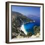 Myrtos Beach, North-West Coast, Kefalonia, Ionian Islands, Greek Islands, Greece-Stuart Black-Framed Photographic Print