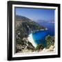 Myrtos Beach, North-West Coast, Kefalonia, Ionian Islands, Greek Islands, Greece-Stuart Black-Framed Photographic Print