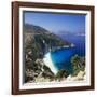 Myrtos Beach, North-West Coast, Kefalonia, Ionian Islands, Greek Islands, Greece-Stuart Black-Framed Photographic Print