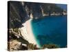 Myrtos Beach, the Best Beach for Sand Near Assos, Kefalonia (Cephalonia), Ionian Islands, Greece-R H Productions-Stretched Canvas