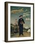 Myself: Portrait-Landscape, 1890-Henri Rousseau-Framed Art Print