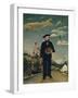 Myself: Portrait-Landscape, 1890-Henri Rousseau-Framed Art Print