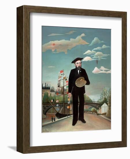 Myself: Portrait-Landscape, 1890-Henri JF Rousseau-Framed Giclee Print