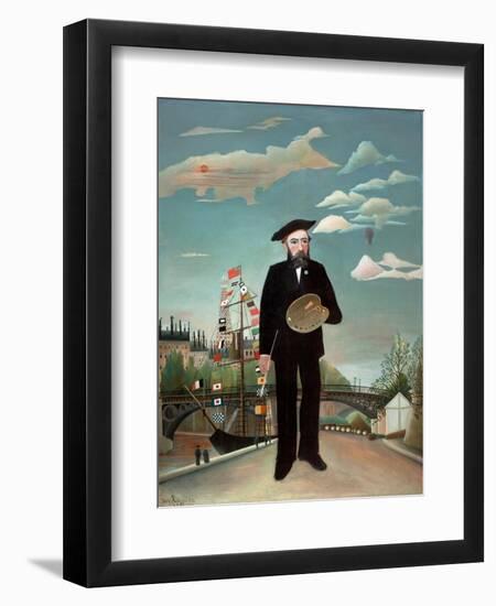 Myself: Portrait-Landscape, 1890-Henri JF Rousseau-Framed Giclee Print