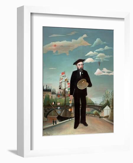 Myself: Portrait-Landscape, 1890-Henri JF Rousseau-Framed Giclee Print