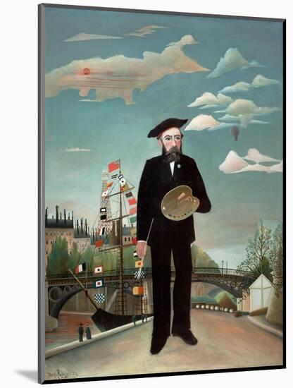 Myself: Portrait-Landscape, 1890-Henri JF Rousseau-Mounted Giclee Print