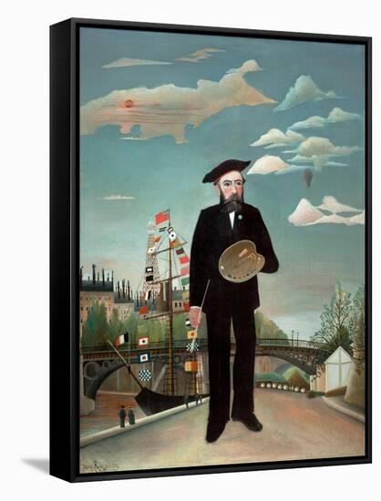 Myself: Portrait-Landscape, 1890-Henri JF Rousseau-Framed Stretched Canvas